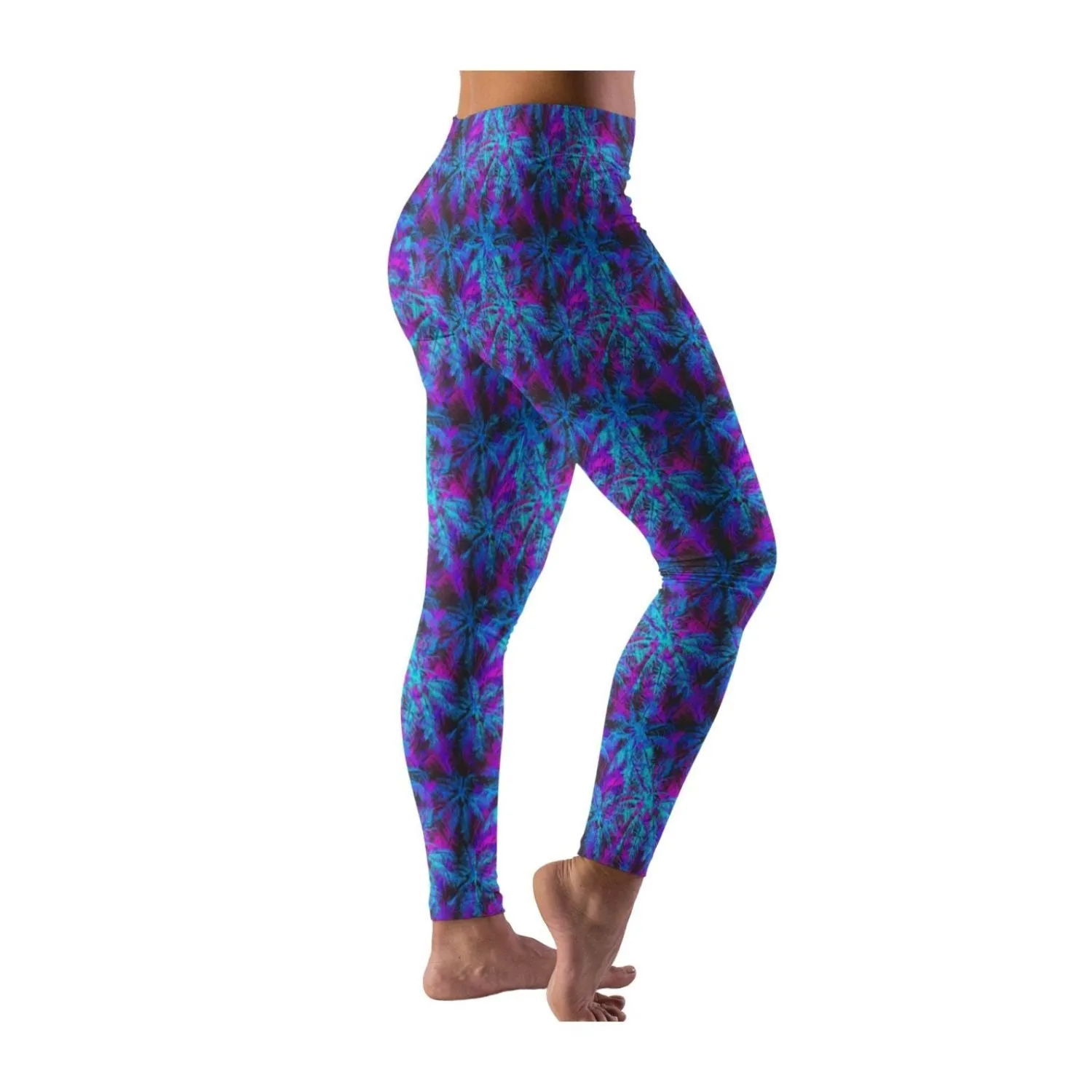 24/7 Leggings - Electric Palms