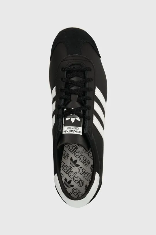 adidas Originals leather sneakers Country OG black color