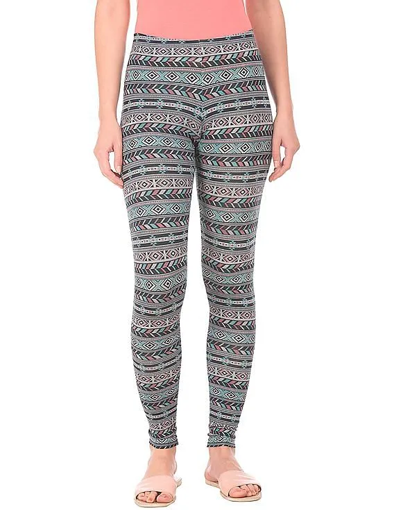 Aeropostale Printed Cotton Spandex Leggings