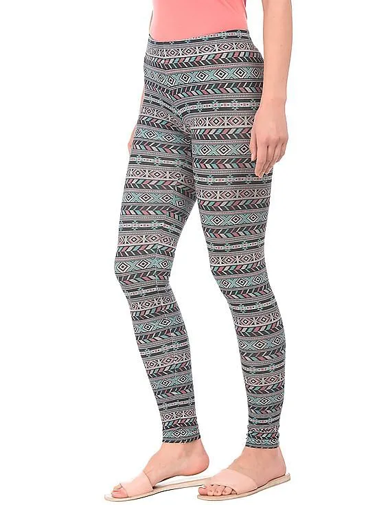 Aeropostale Printed Cotton Spandex Leggings