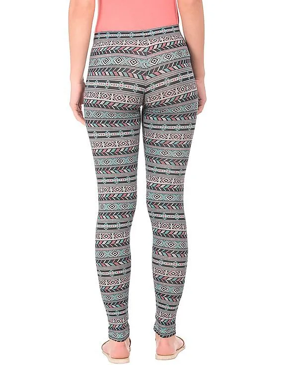 Aeropostale Printed Cotton Spandex Leggings