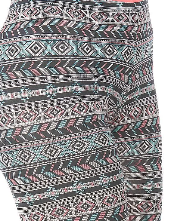 Aeropostale Printed Cotton Spandex Leggings