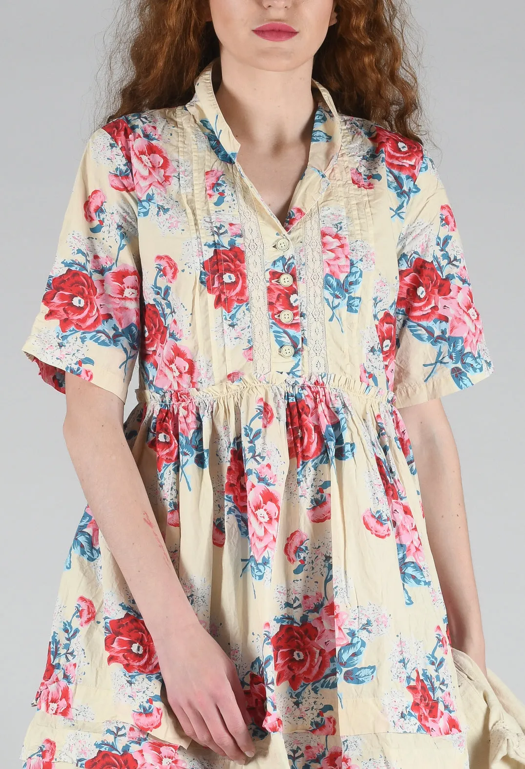 Agda Tunic in Vanilla Flower