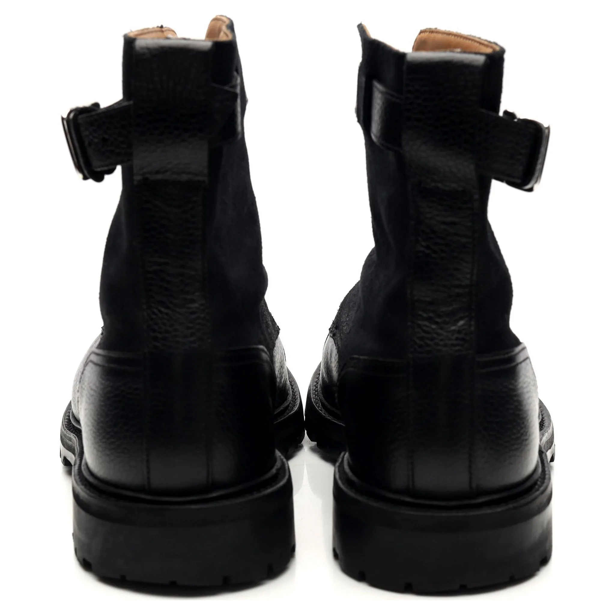 'Aldershot' Black Leather Boots UK 7 E