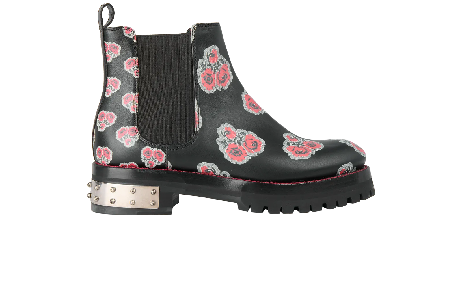 Alexander McQueen Floral Ankle Boots