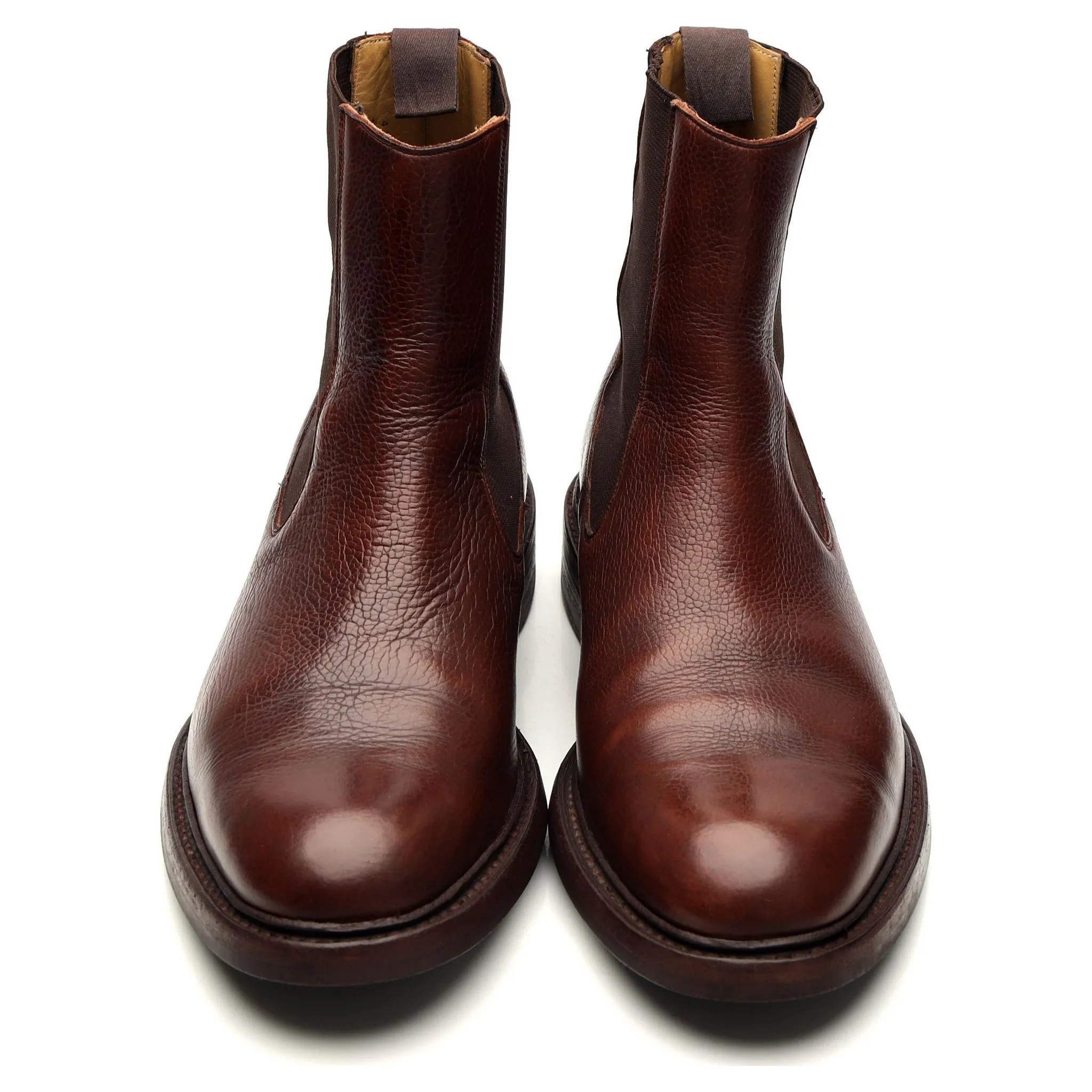 'Ashby' Brown Leather Chelsea Boots UK 9.5 F