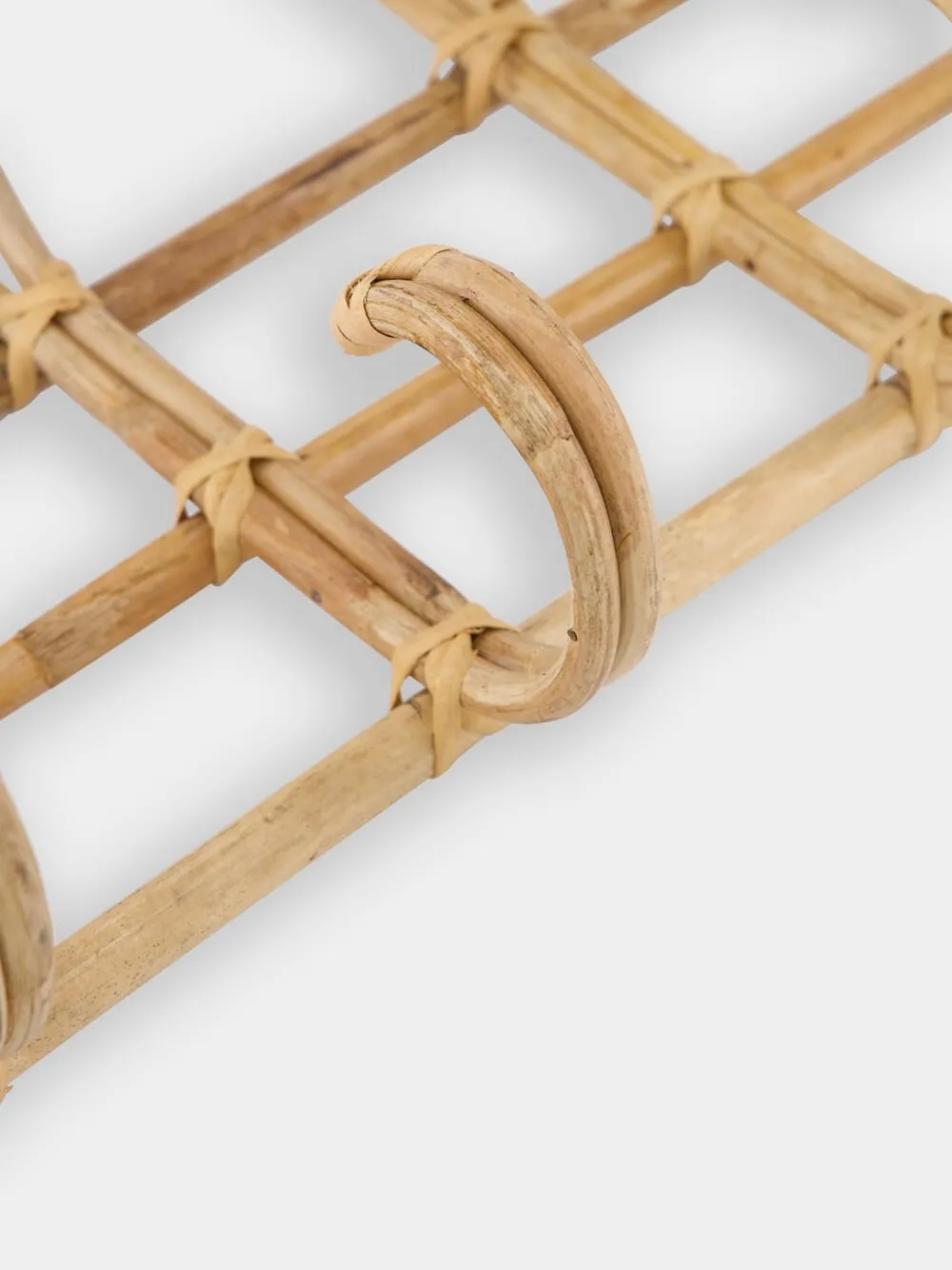 Bamboo Wall Coat Rack