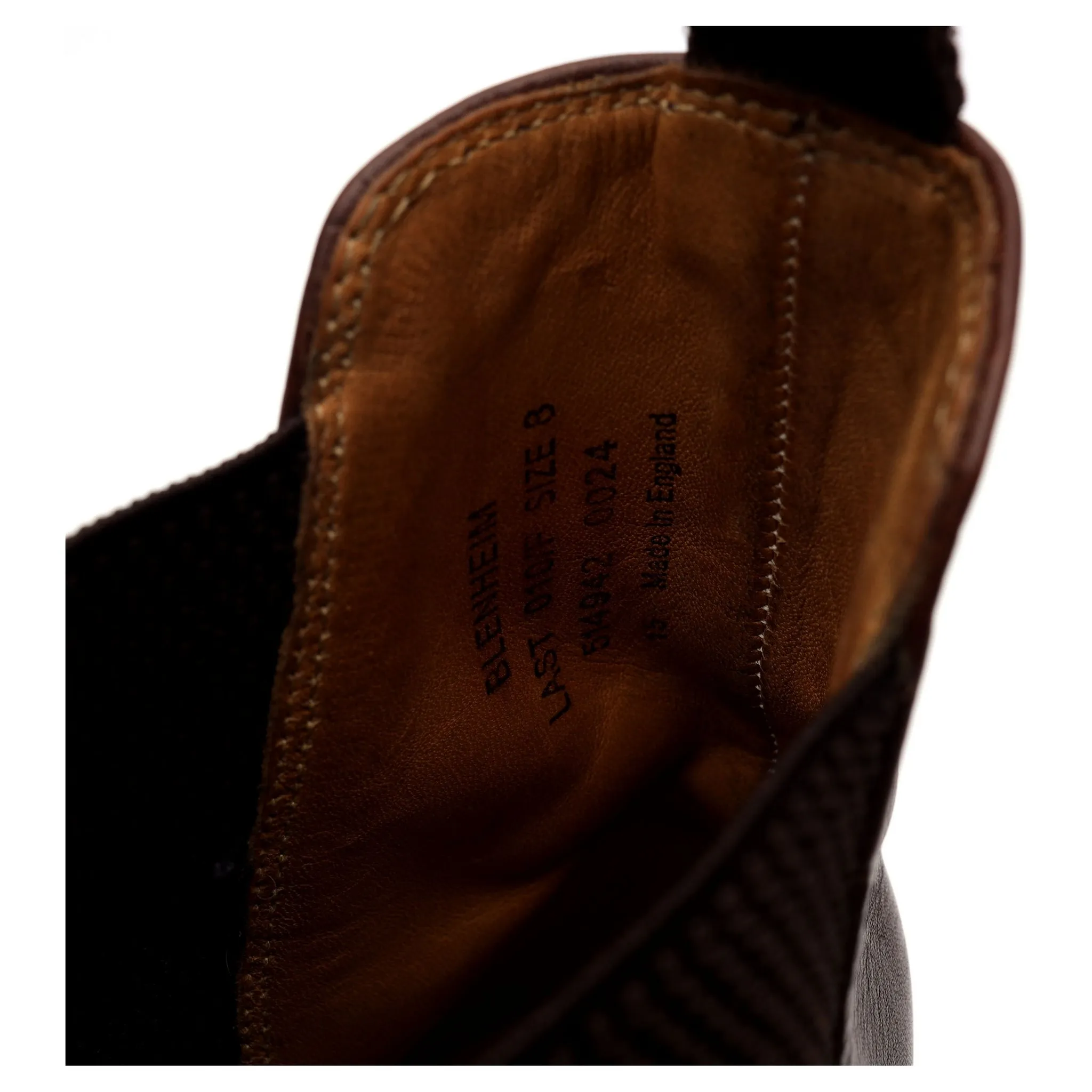 'Blenheim' Brown Leather Chelsea Boots UK 8 F