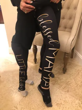 Blessed Mommy & Me Soft Leggings