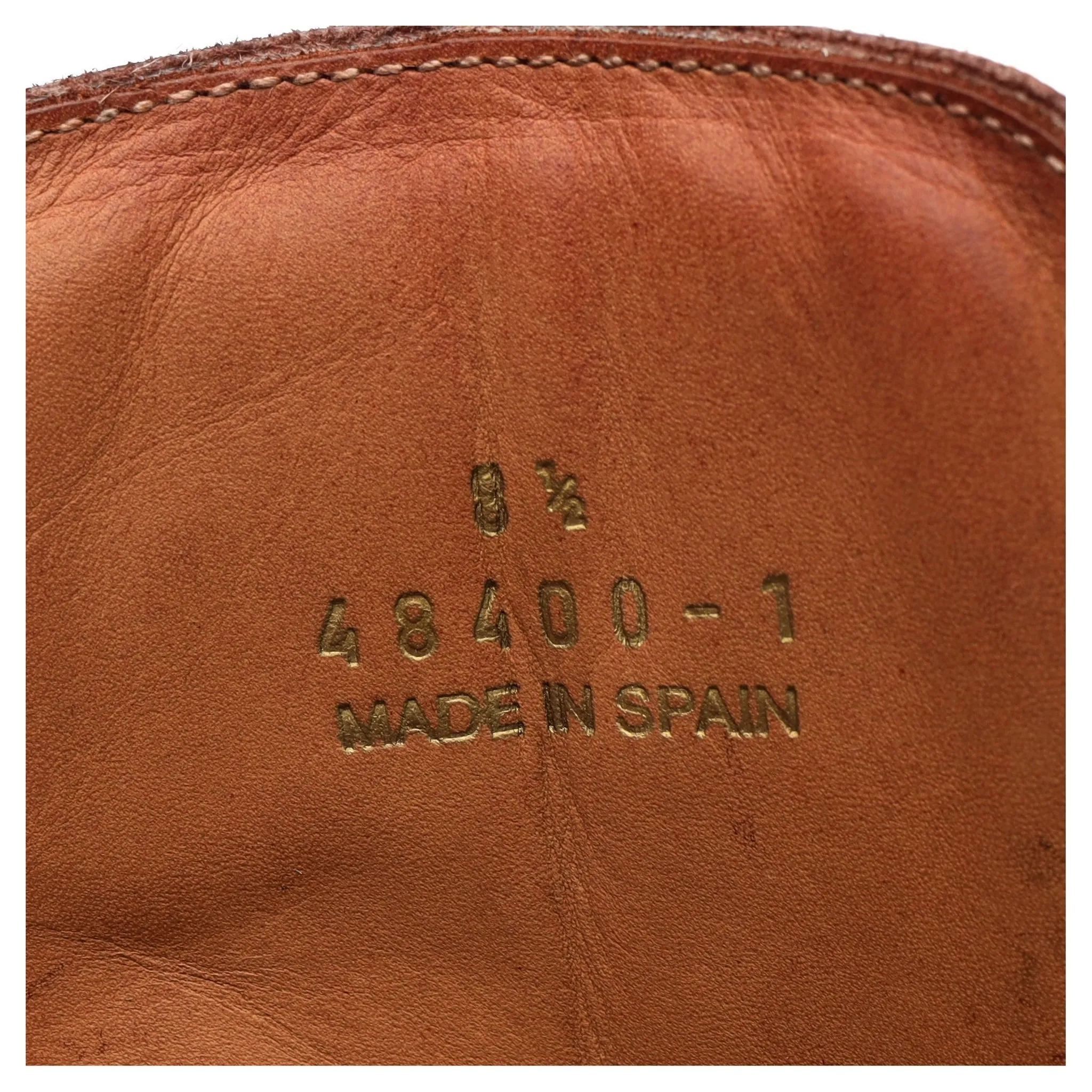 'Brossa' Cognac Tan Brown Leather Boots UK 8.5