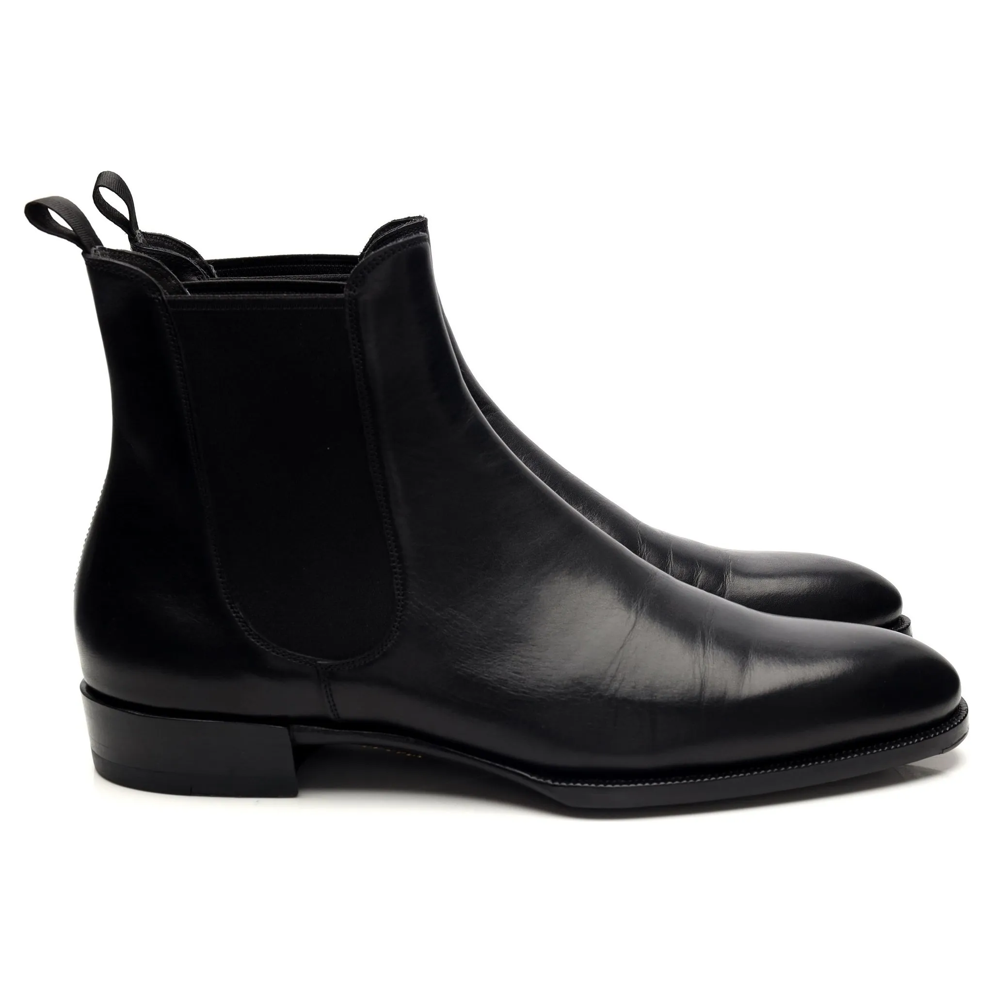 'BTS 211' Black Leather Chelsea Boots UK 8.5