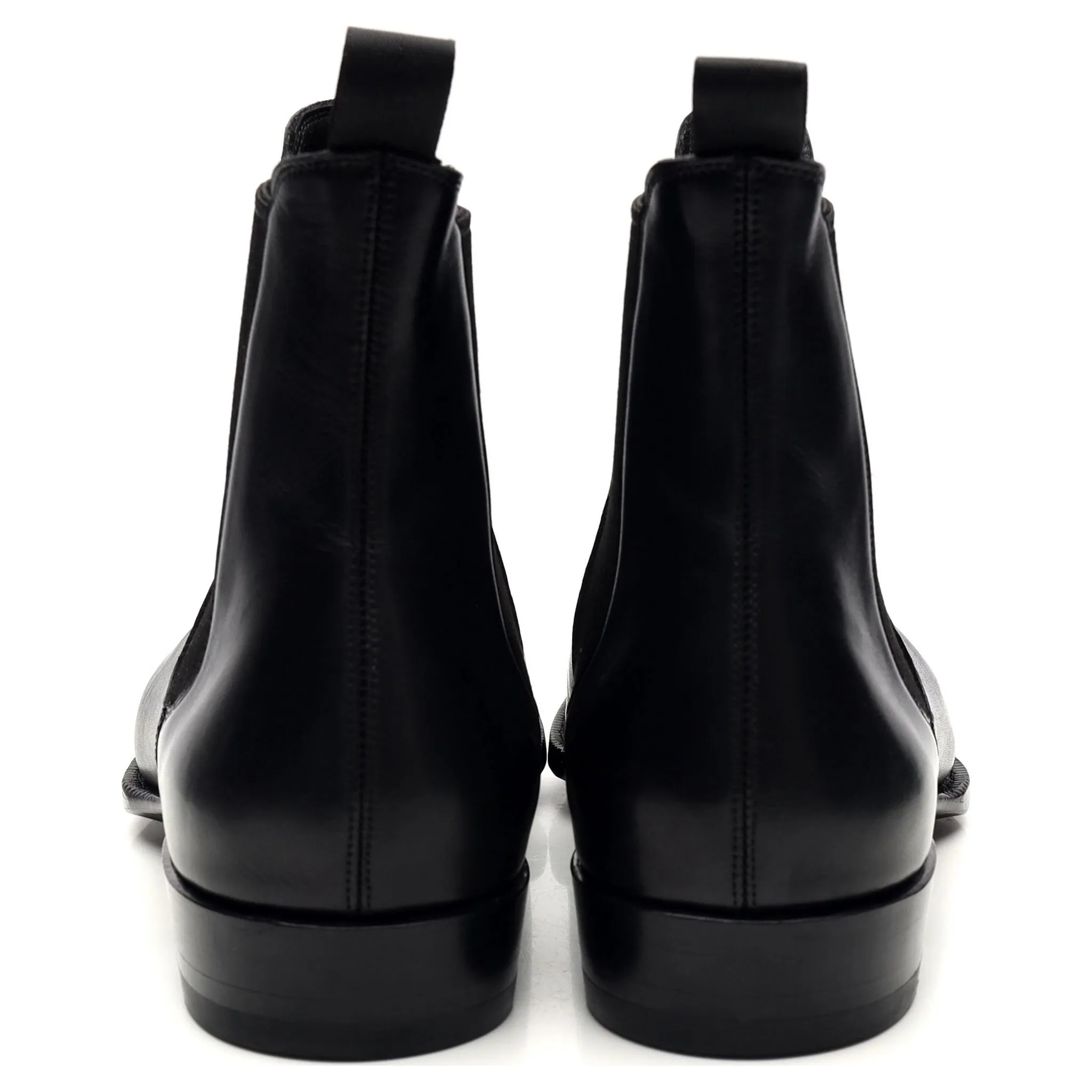 'BTS 211' Black Leather Chelsea Boots UK 8.5