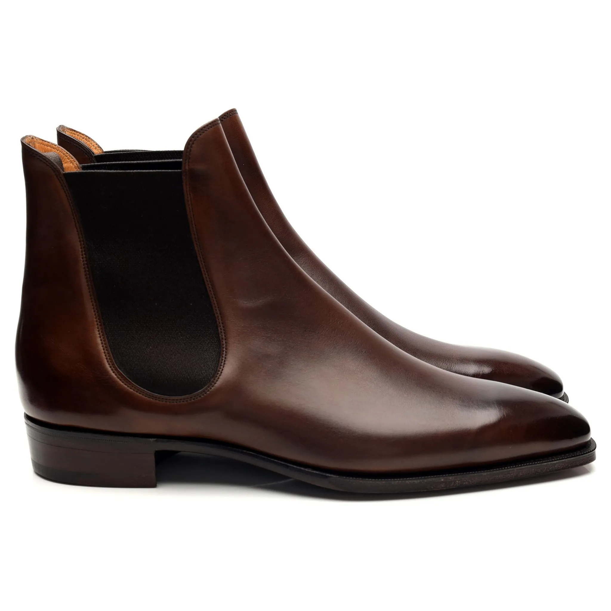 'Burnham' Dark Brown Leather Chelsea Boots UK 8.5 E