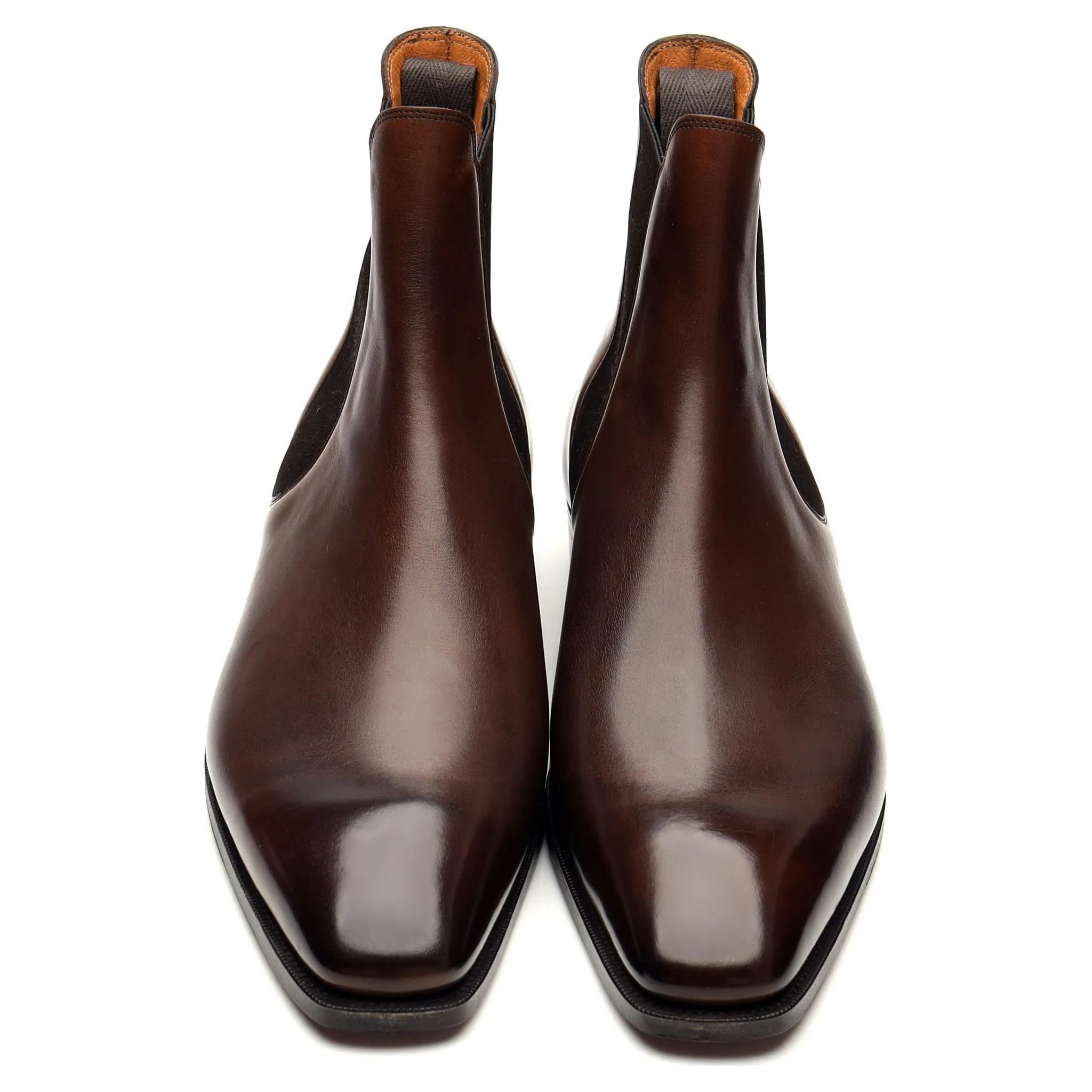 'Burnham' Dark Brown Leather Chelsea Boots UK 8.5 E