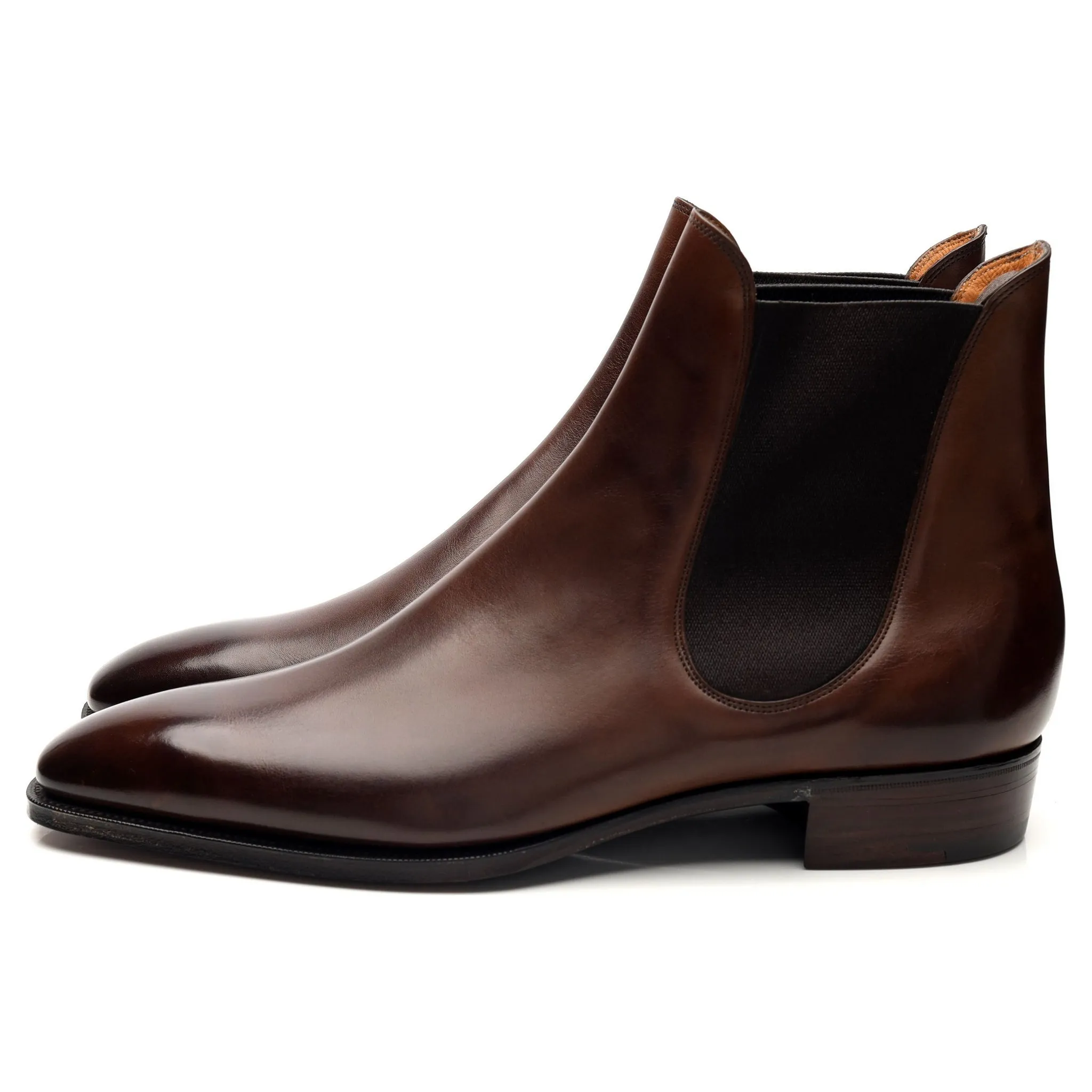 'Burnham' Dark Brown Leather Chelsea Boots UK 8.5 E