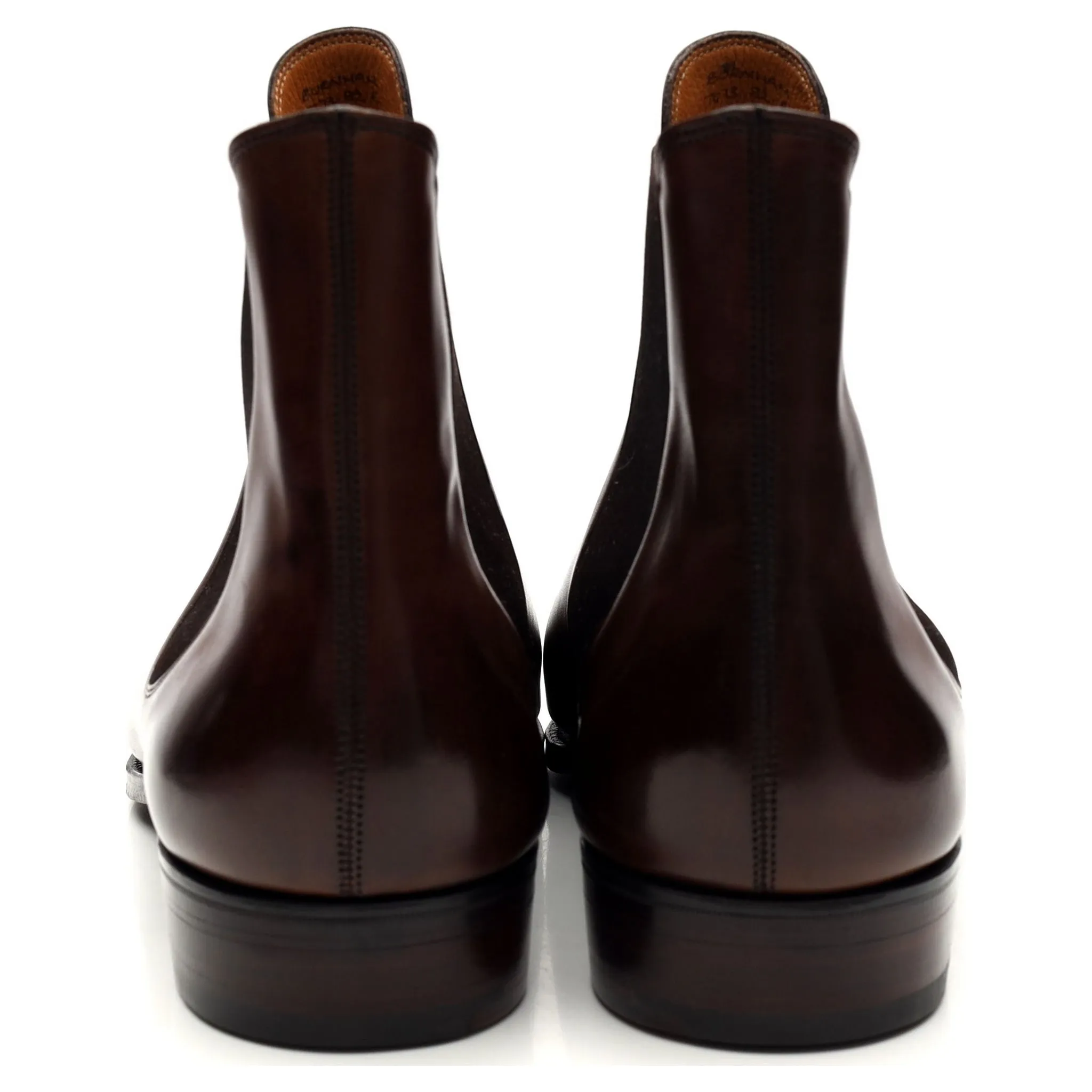 'Burnham' Dark Brown Leather Chelsea Boots UK 8.5 E