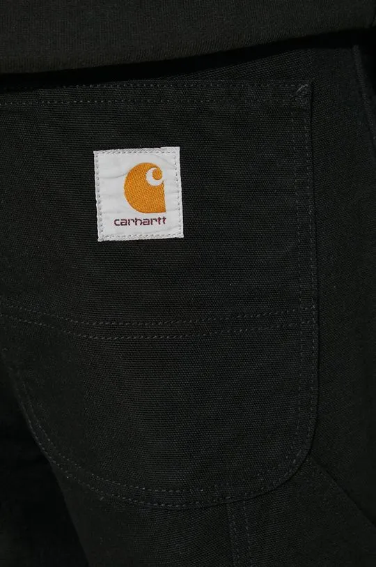 Carhartt WIP cotton trousers Double Knee Pant black color I031501.8902