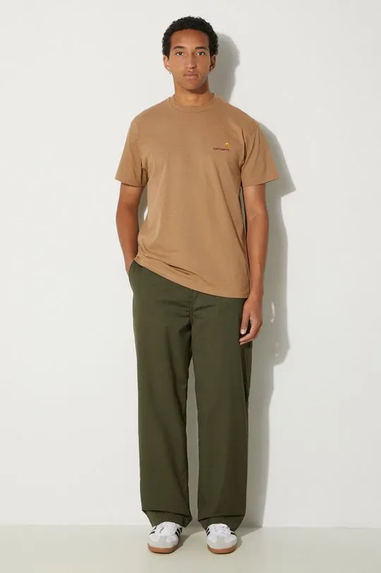 Carhartt WIP trousers Craft Pant men's green color I027965.66602