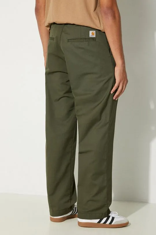 Carhartt WIP trousers Craft Pant men's green color I027965.66602