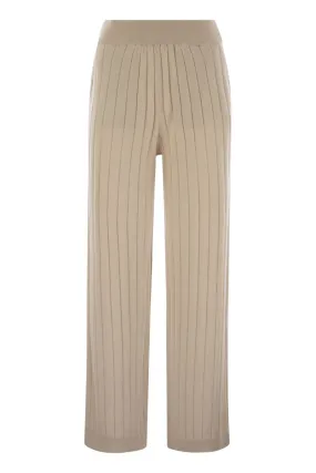 CASHMERE KNIT TROUSERS