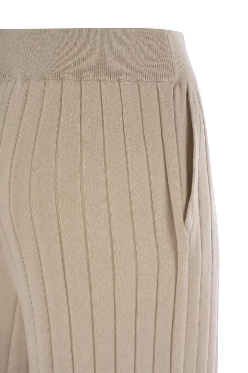 CASHMERE KNIT TROUSERS