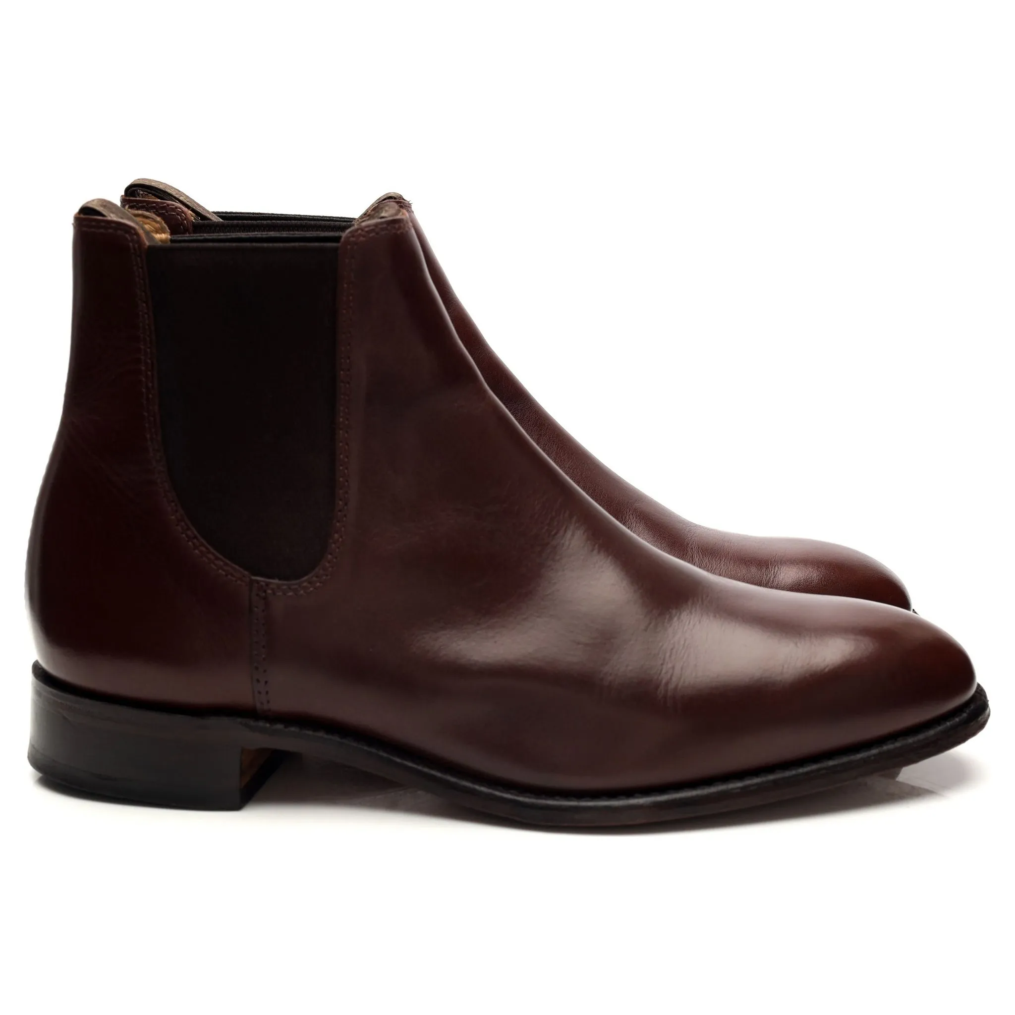 'Chatsworth' Brown Leather Chelsea Boots UK 8 G