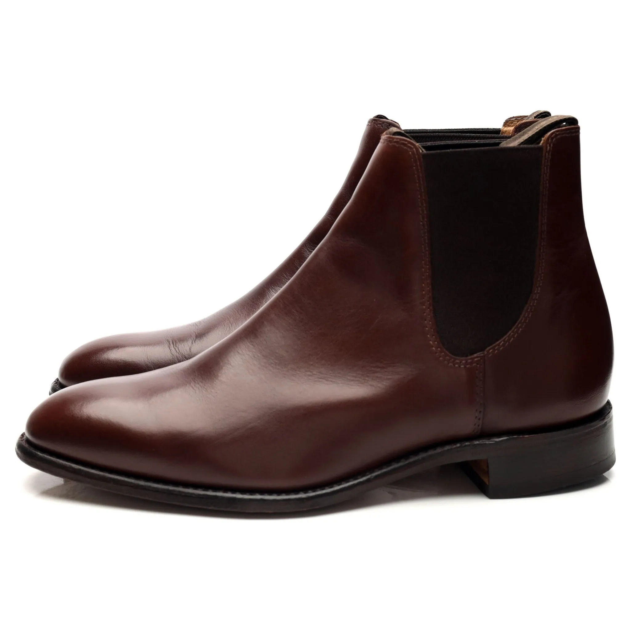 'Chatsworth' Brown Leather Chelsea Boots UK 8 G