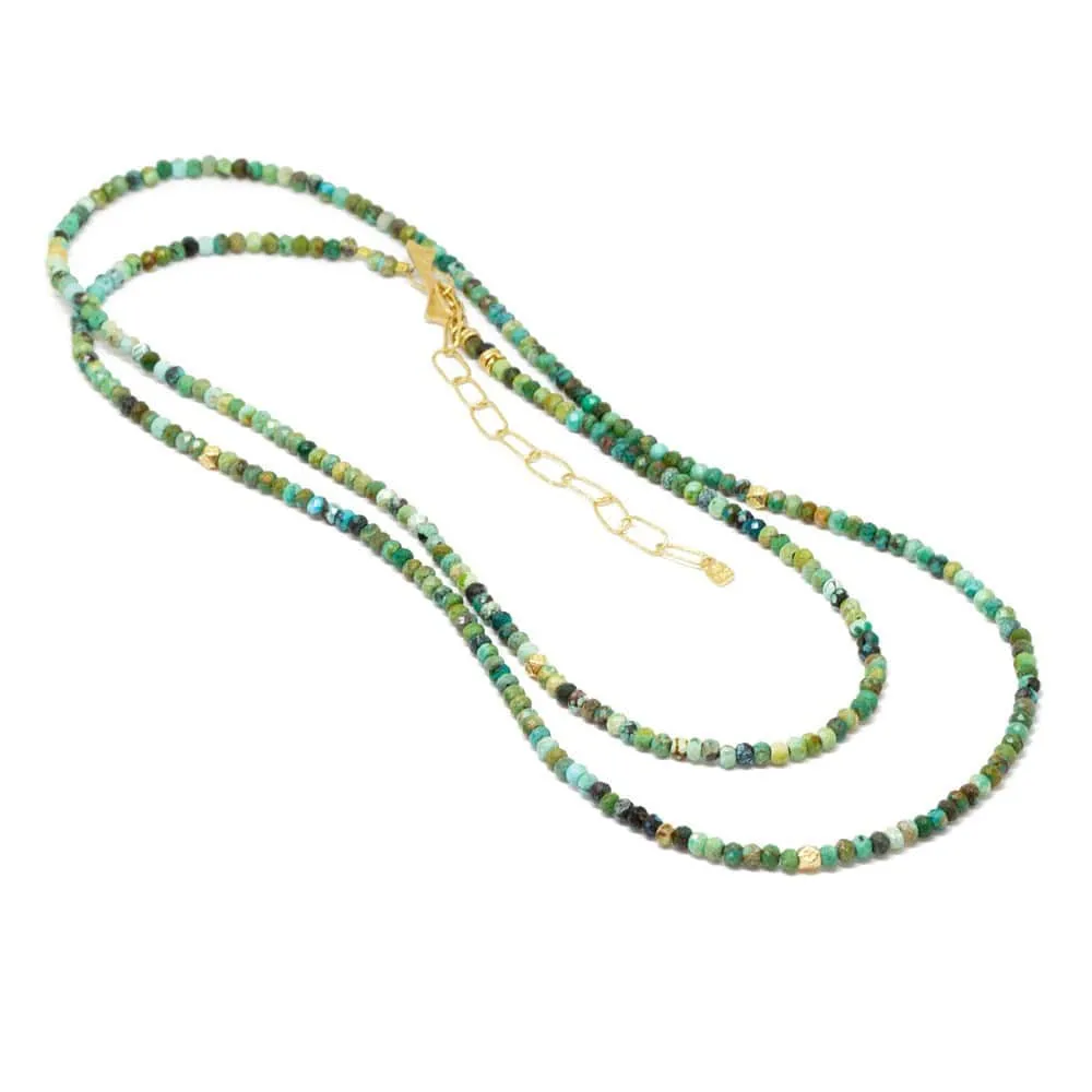 Chloe Turquoise 18k Yellow Gold Gemstone Convertible Wrap