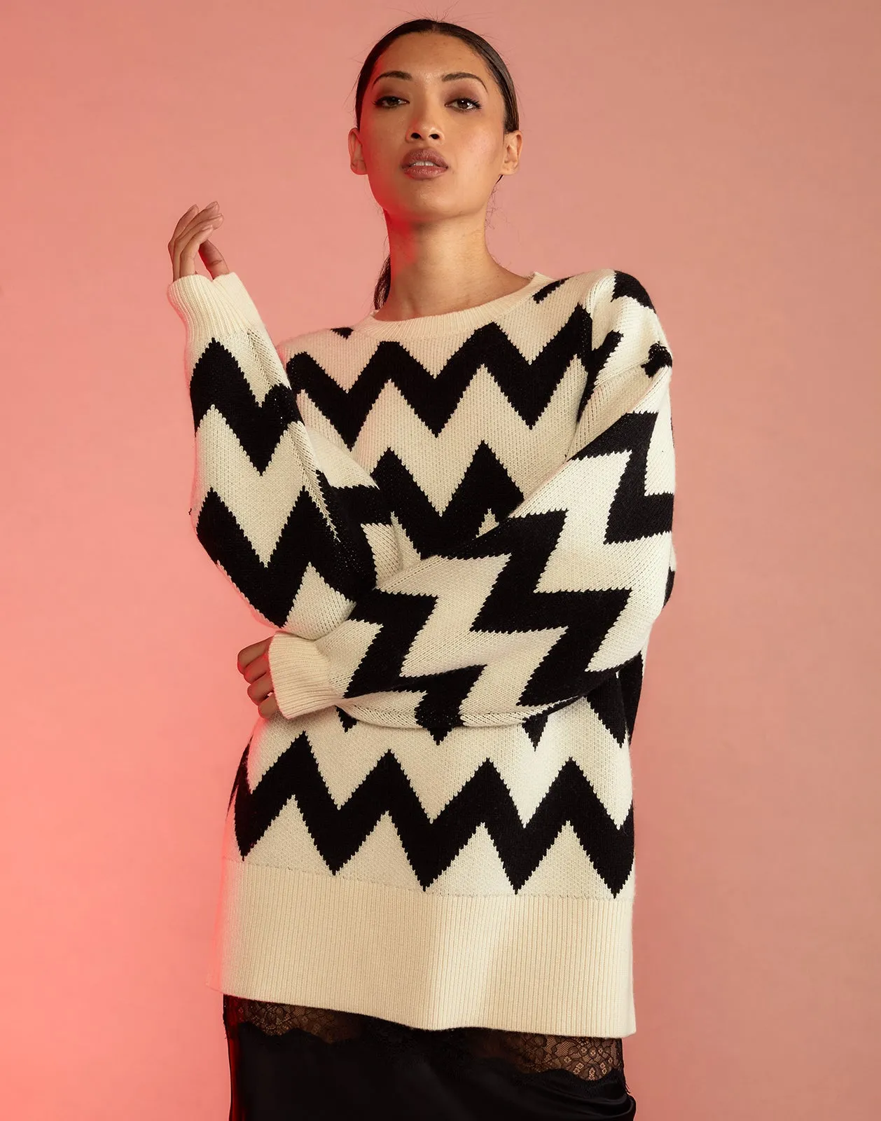 Chunky Chevron Sweater