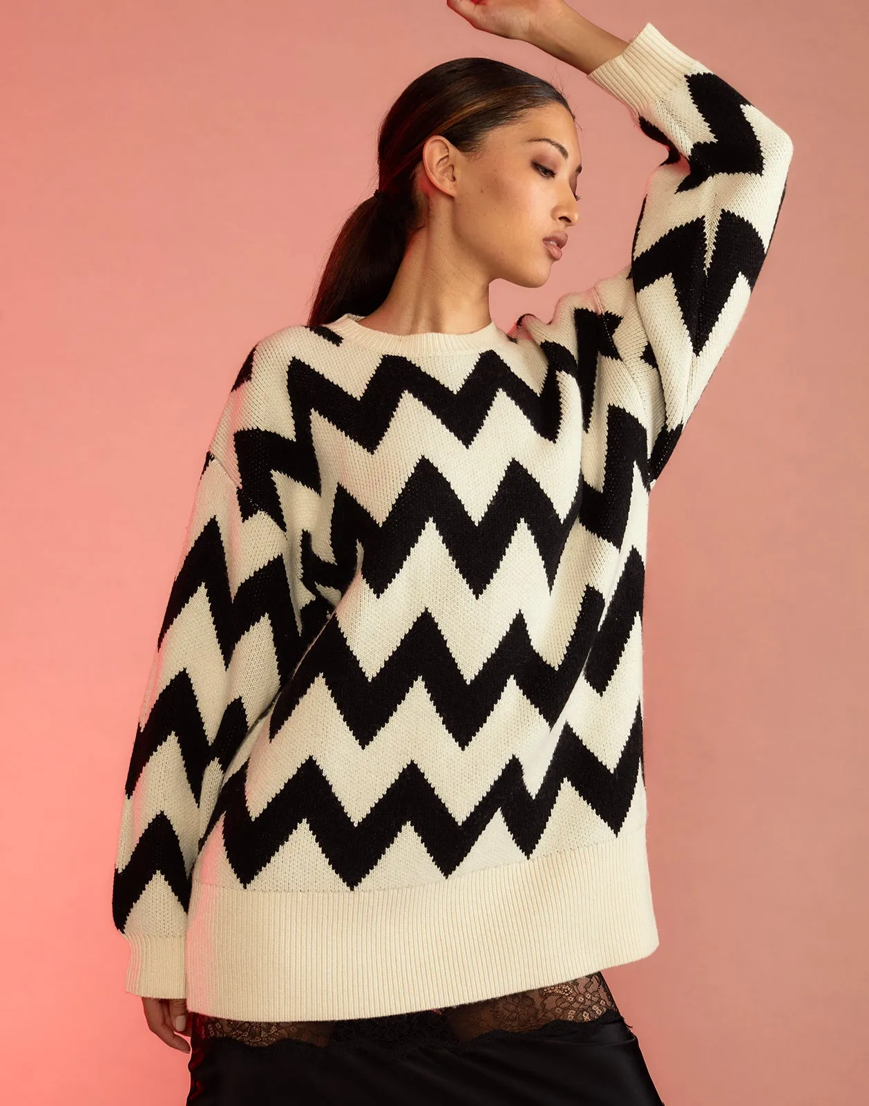 Chunky Chevron Sweater