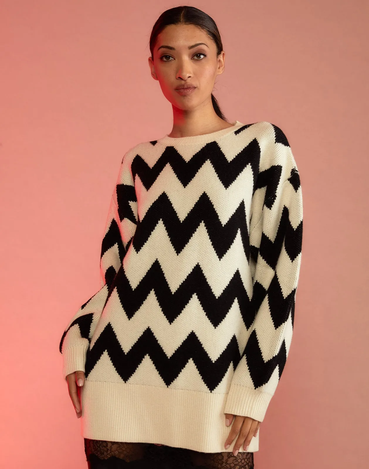 Chunky Chevron Sweater