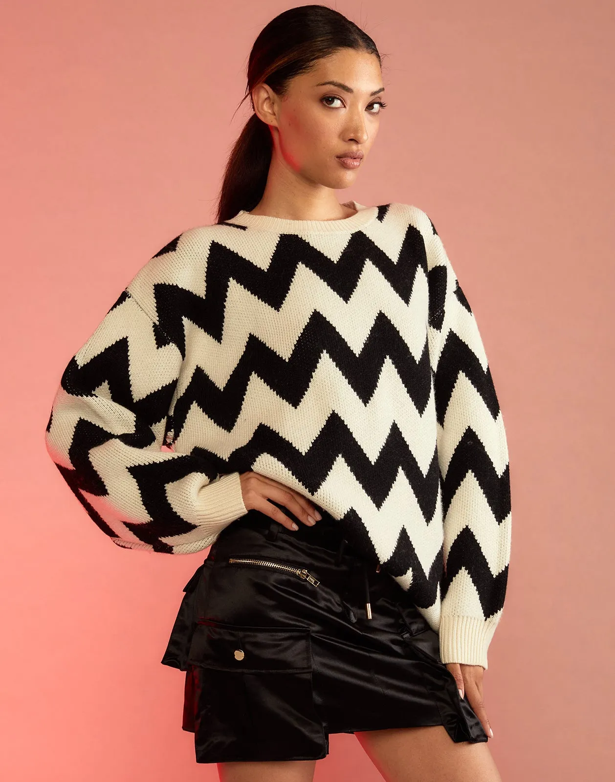 Chunky Chevron Sweater