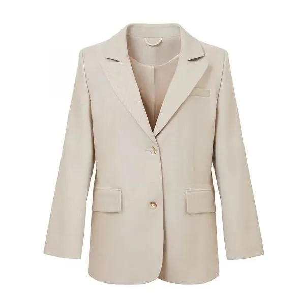 Classic suit blazer with two buttons for women