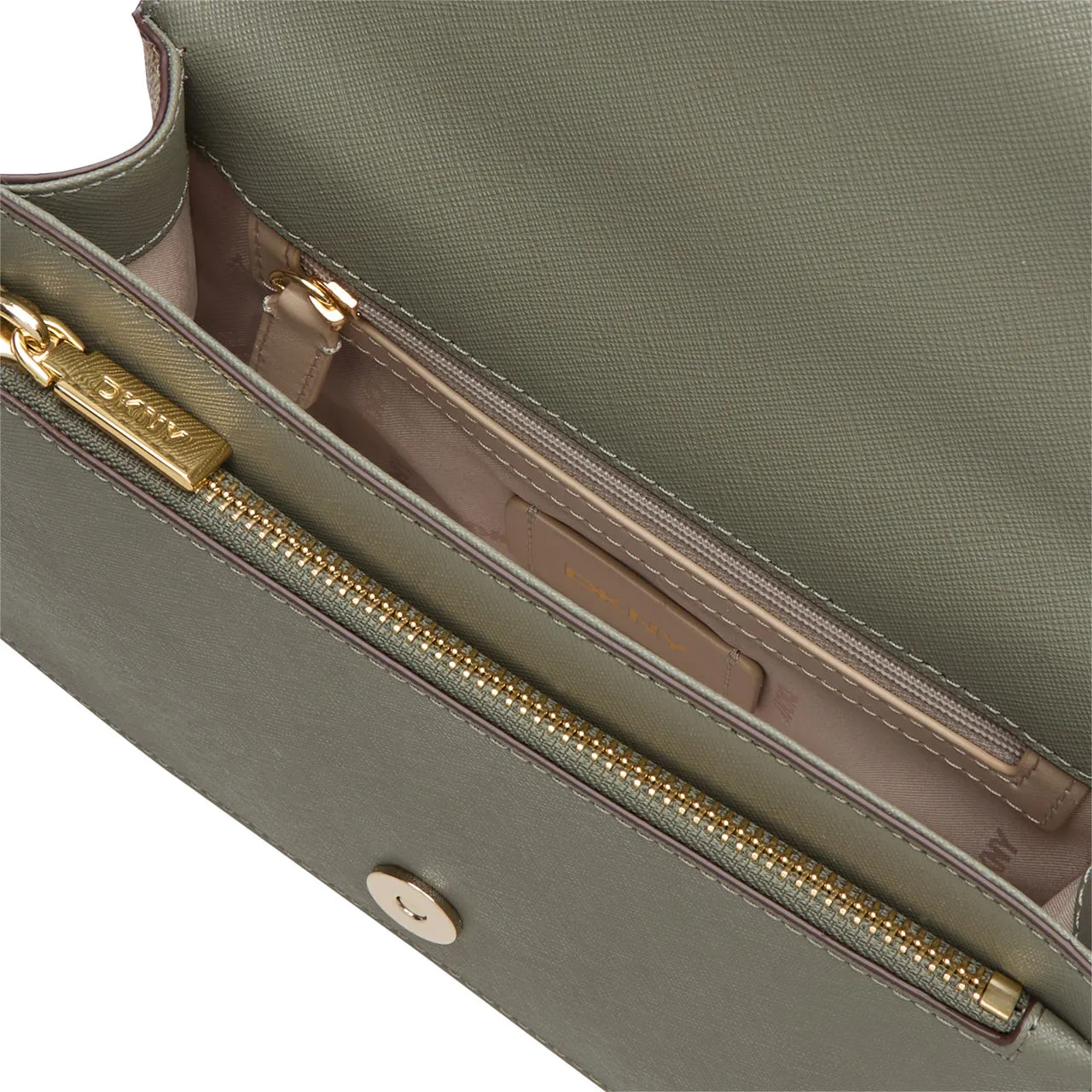 DKNY Echo Small Chain Crossbody Bag - Chino  Olive