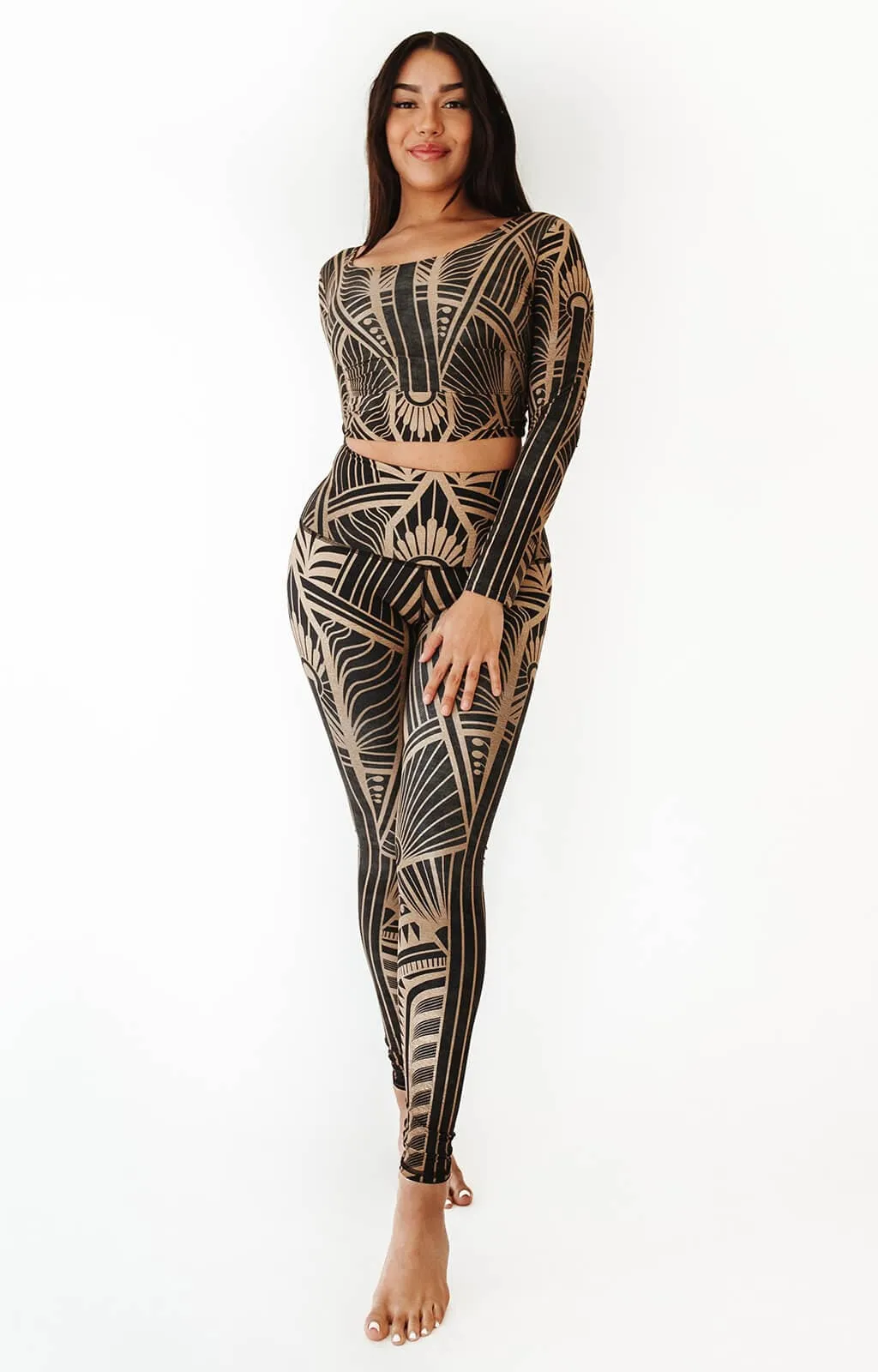 Elegant Empire Printed Yoga Leggings