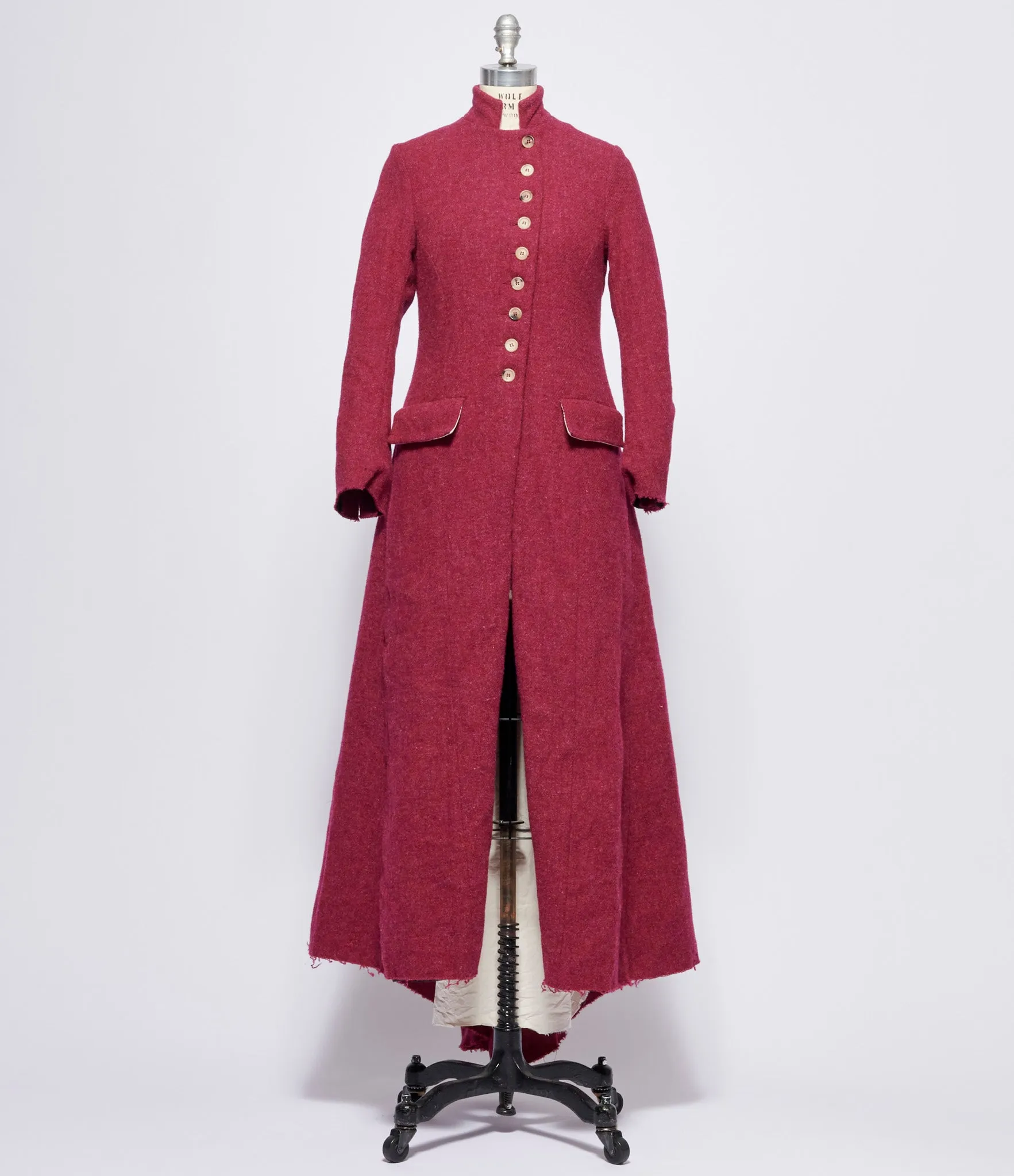 Elena Dawson Raspberry Tweed Calypso Coat