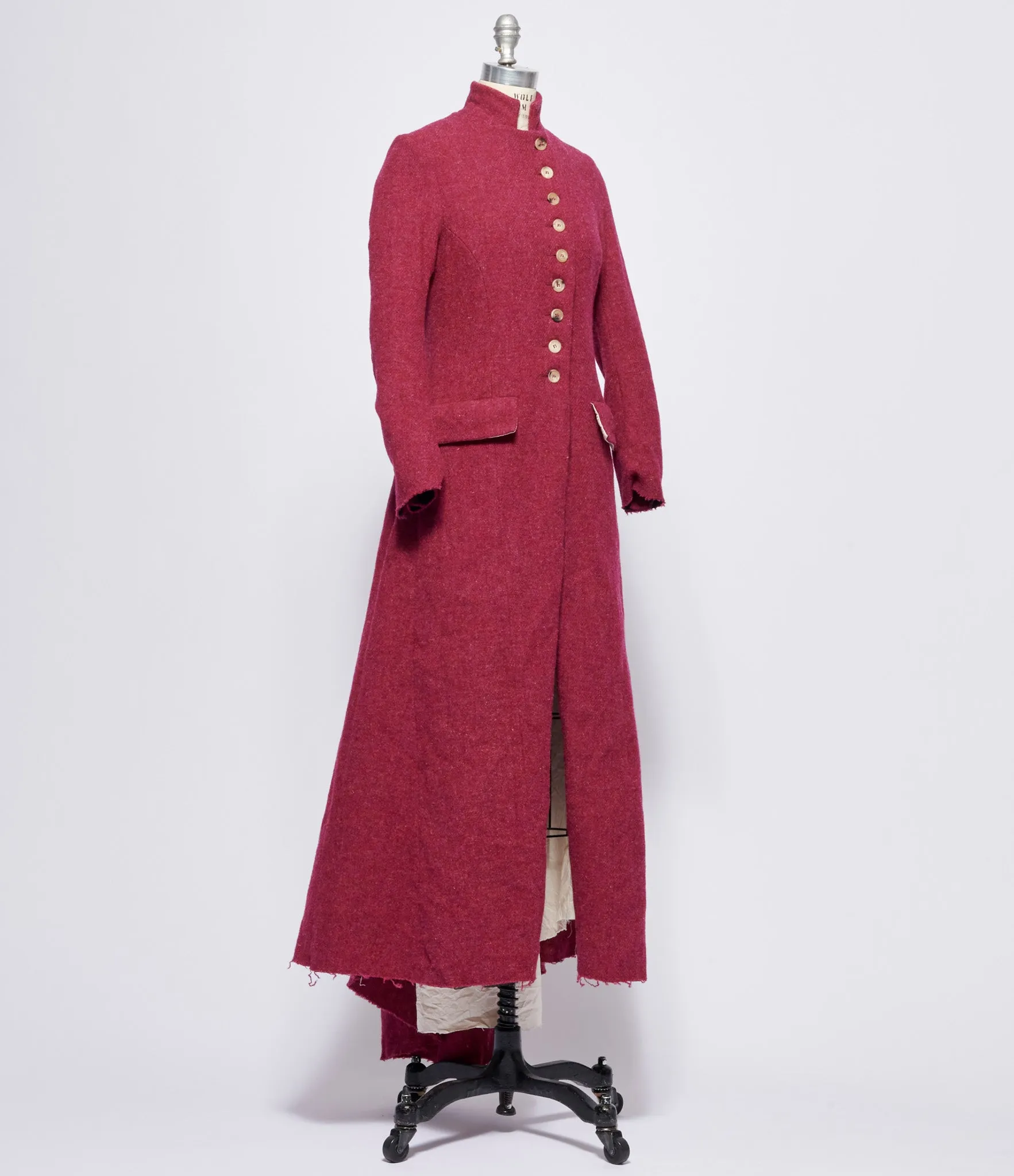 Elena Dawson Raspberry Tweed Calypso Coat