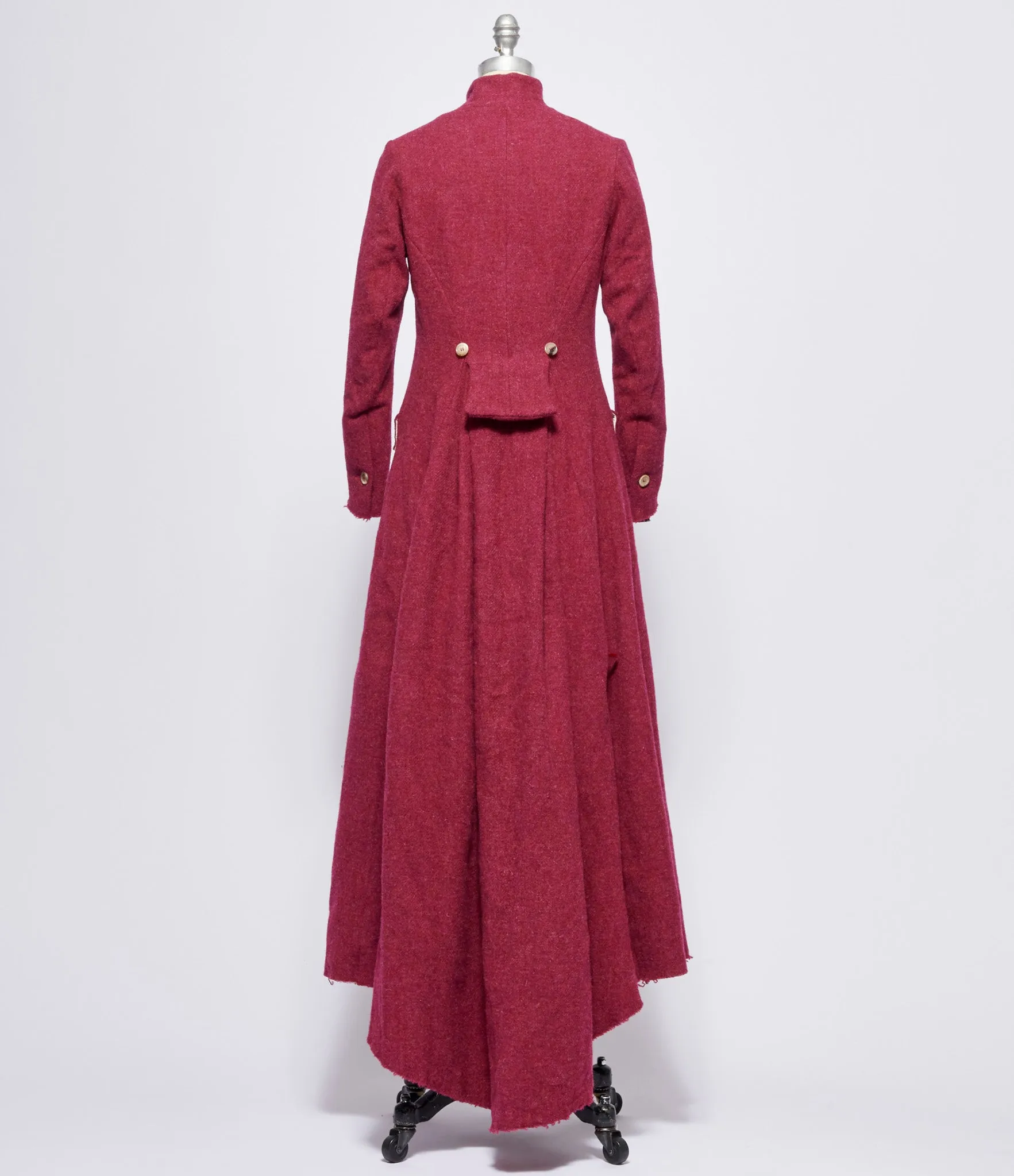 Elena Dawson Raspberry Tweed Calypso Coat