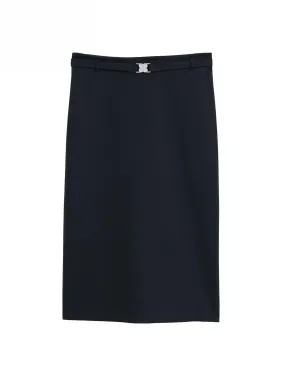 FILIPPA K SKIRT BELTED JERSEY BLACK