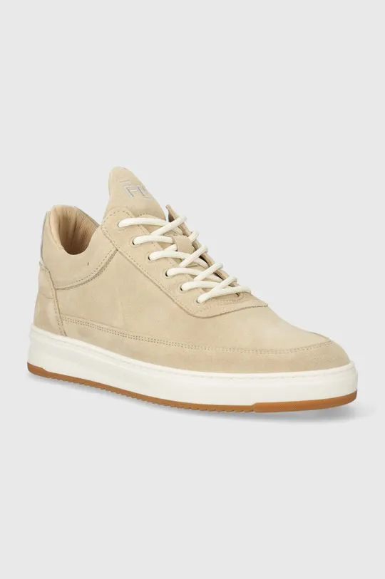 Filling Pieces suede sneakers Low Top Ripple Suede beige color 10122791919