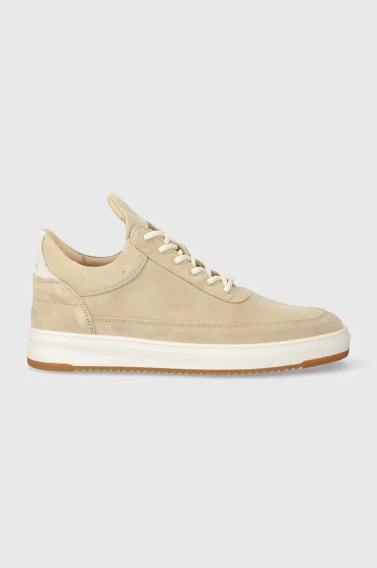 Filling Pieces suede sneakers Low Top Ripple Suede beige color 10122791919