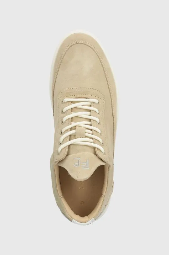 Filling Pieces suede sneakers Low Top Ripple Suede beige color 10122791919