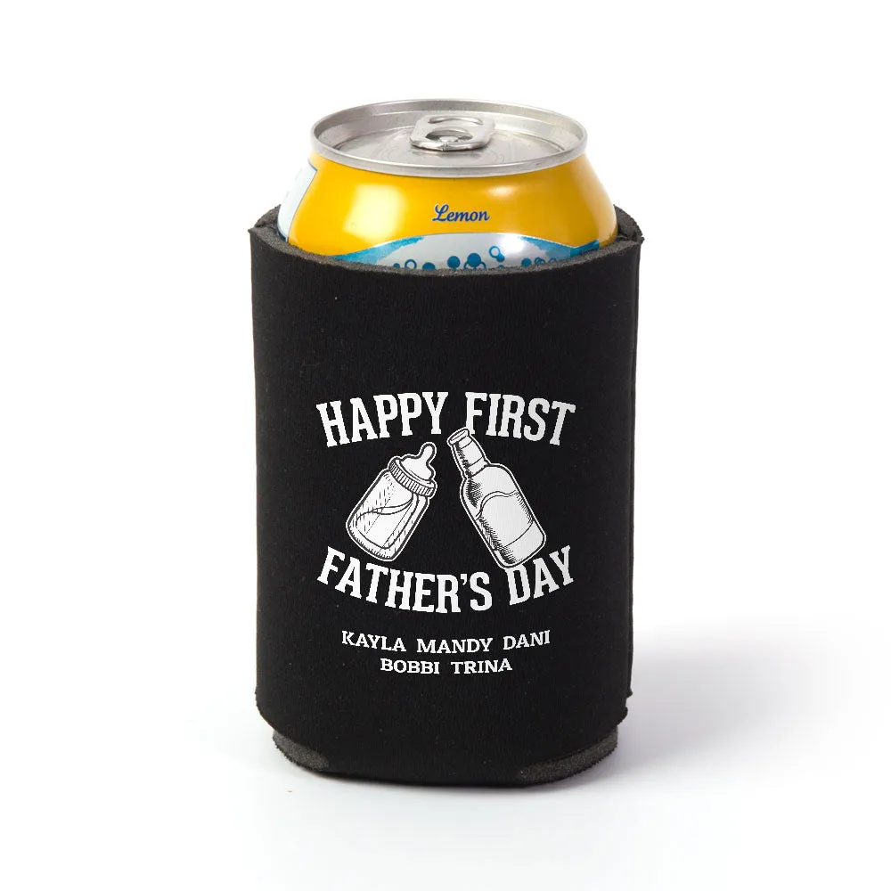 First Fathers Day Personalized Can Wrap