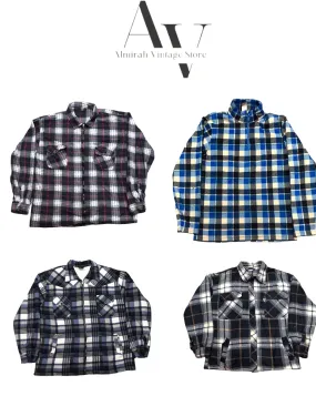 Fleece flannels full zippers shirts