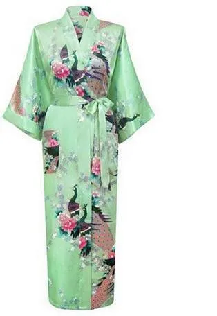 Floral Silk Kimono Nightgown