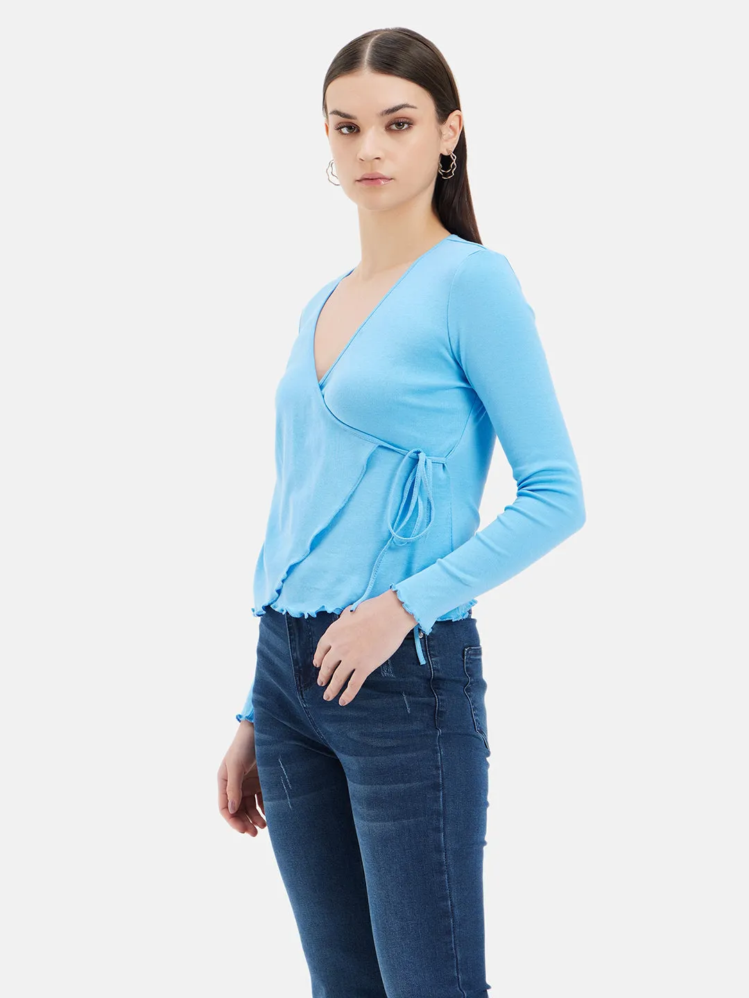 Full Sleeves Wrap Top