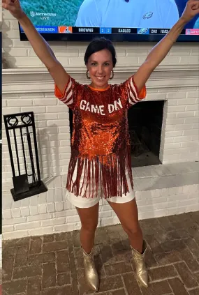 Gameday Sequin Top