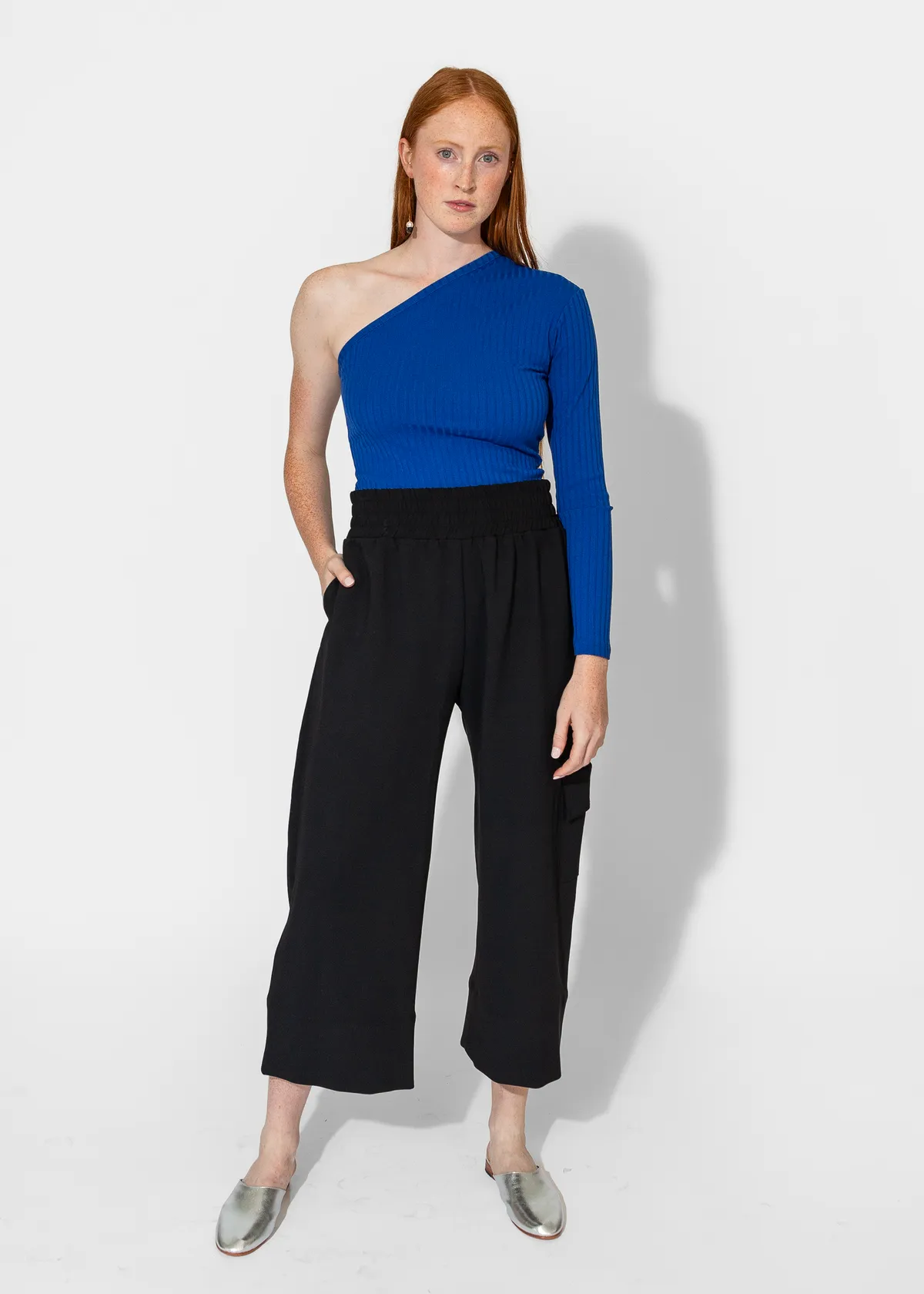 Gathered Culottes - Black