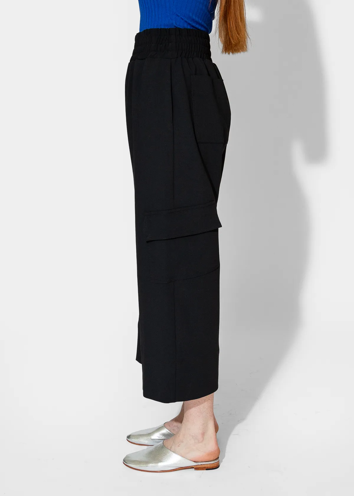 Gathered Culottes - Black