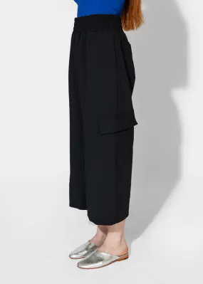 Gathered Culottes - Black